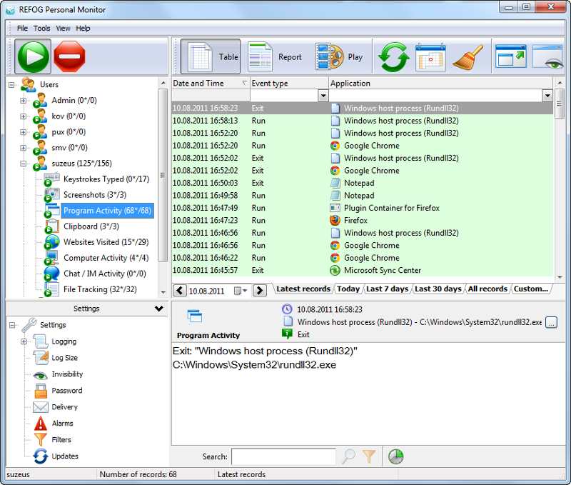 Windows 8 REFOG Personal Monitor full